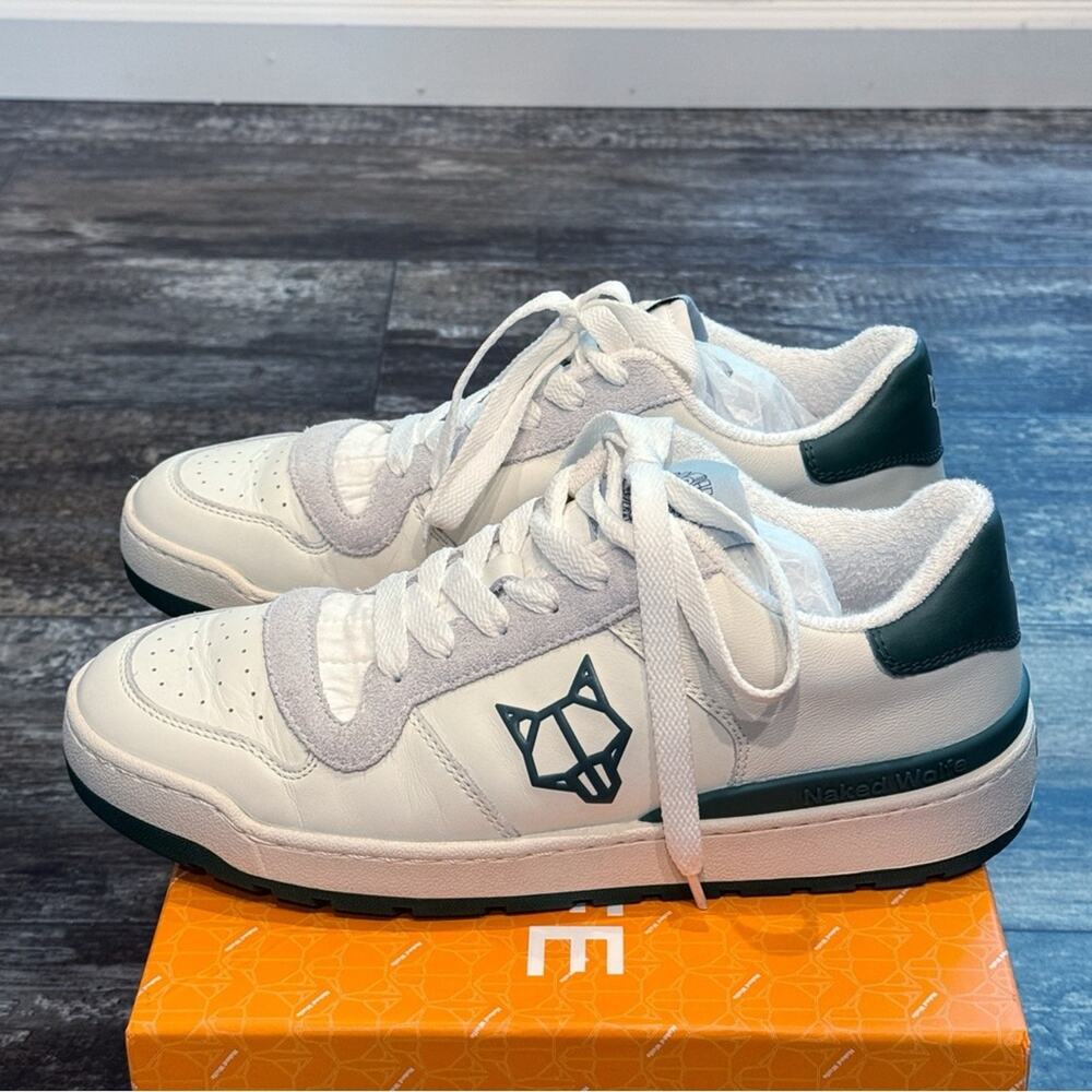 Naked Wolfe Ravenn‎ Forrest Green Leather Sneakers Womens Size 10 NIB - Picture 14 of 15